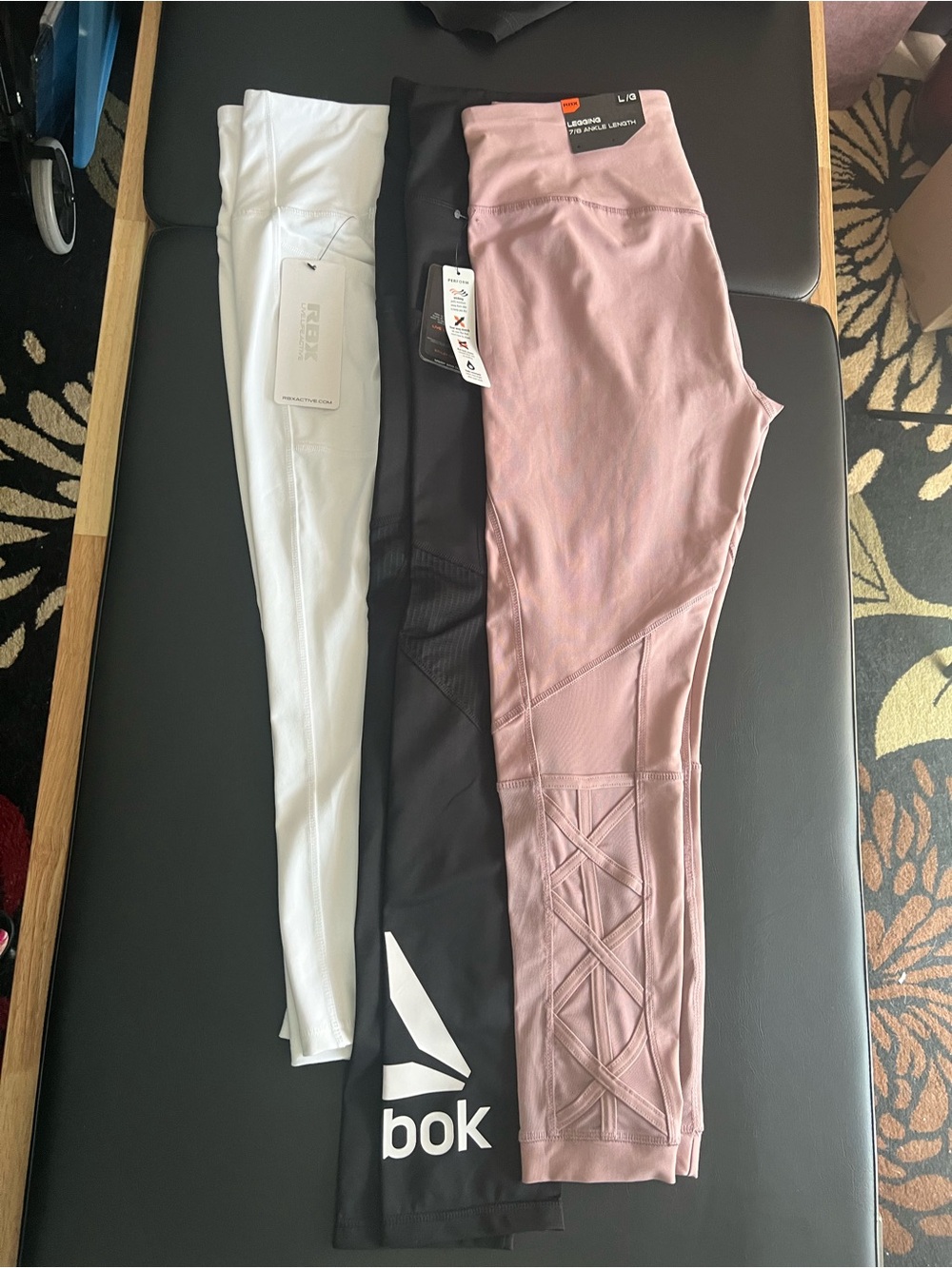 ❤️BOGO❤️Reebok Black Leggings with White Logo